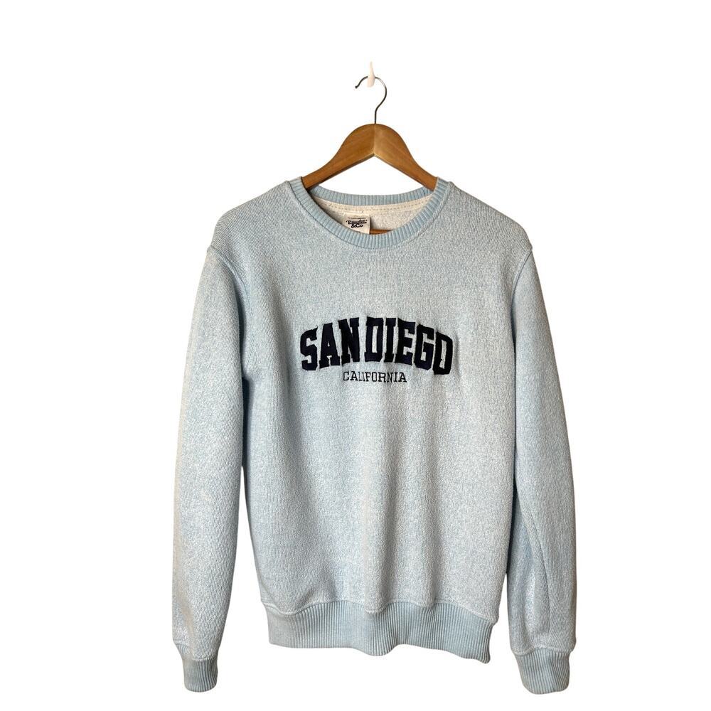 Pacific & Co Unisex "San Diego California" Crew Neck Sweatshirt Sz S‎ Slouchy